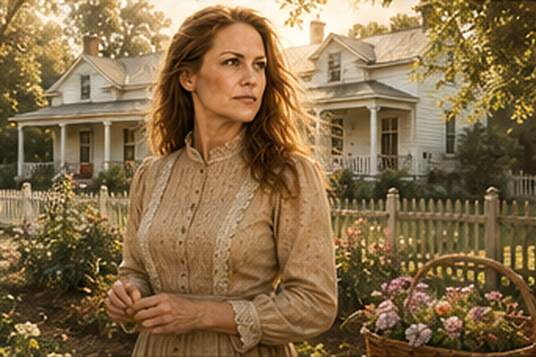 Sara Jane standing near her Georgia home before the trials begin
